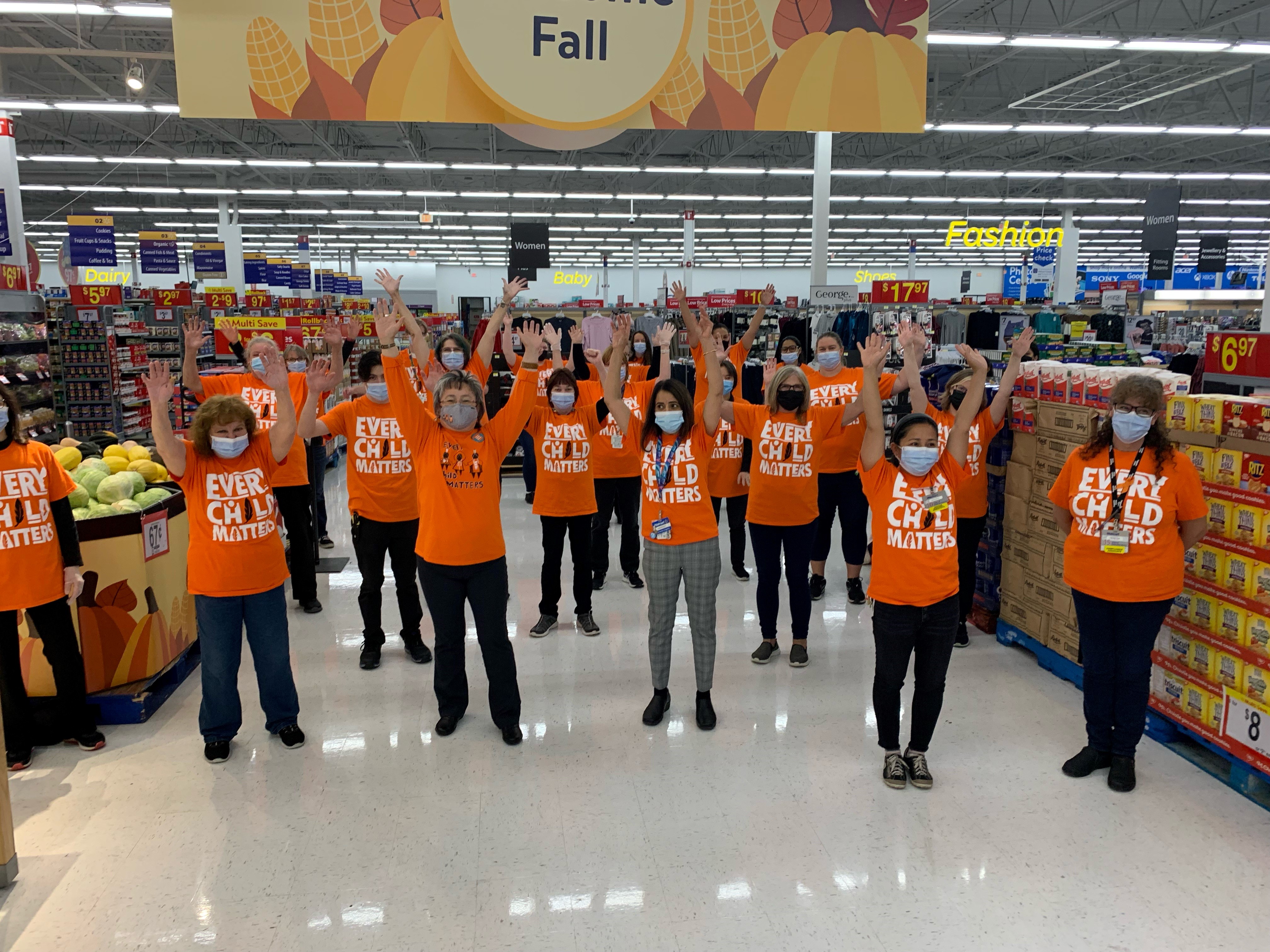 Orange Shirt Day founder Phyllis Webstad at our Mission, B.C. Walmart store.